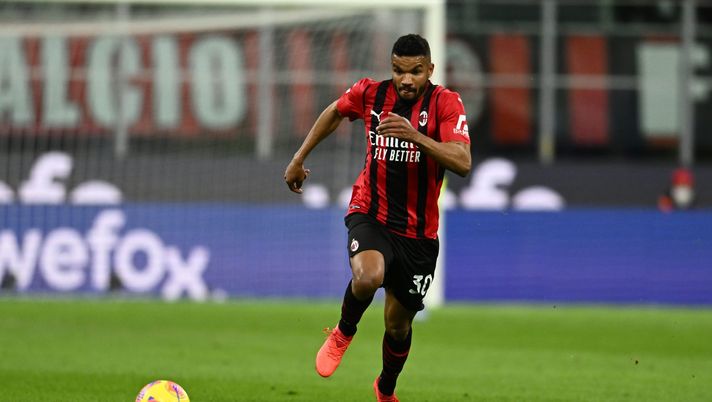 MILAN, ITALY - FEBRUARY 25: Junior Messias of AC Milan in action during the Serie A match between AC Milan and Udinese Calcio at Stadio Giuseppe Meazza on February 25, 2022 in Milan, Italy. (Photo by Claudio Villa/AC Milan via Getty Images) MILAN, ITALY - FEBRUARY 25: Junior Messias of AC Milan in action during the Serie A match between AC Milan and Udinese Calcio at Stadio Giuseppe Meazza on February 25, 2022 in Milan, Italy. (Photo by Claudio Villa/AC Milan via Getty Images)