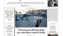 Prima Pagina, La Repubblica Palermo: “Società regione, storie di profondo rosso””