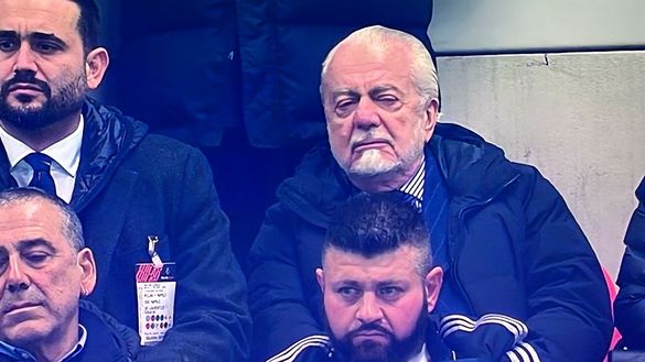 FOTO Milan-Napoli, De Laurentiis presente a San Siro: con lui anche il figlio Edo- immagine 2