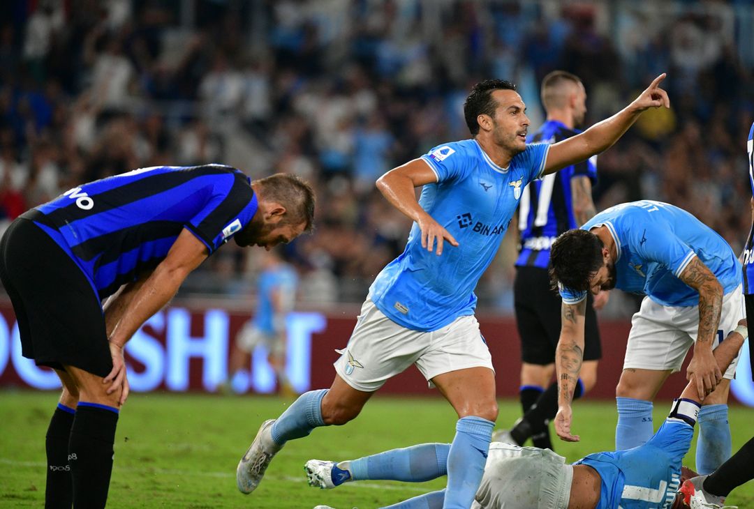 Pedro esulta dopo il gol