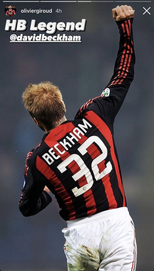 Compleanno David Beckham, il messaggio di Olivier Giroud