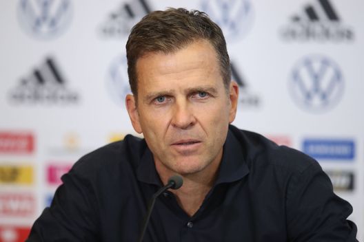 FRANKFURT AM MAIN, GERMANY - AUGUST 25: Oliver Bierhoff, Director of the national team and DFB Academy, addresses a virtual press conference ahead of the upcoming national team matches against Spain and Switzerland at the DFB headquarters on August 25, 2020 in Frankfurt am Main, Germany. (Photo by Alex Grimm/Getty Images for DFB) Germania, testa alla Nations e ai… premi per i mondiali. Bierhoff: “Spero in un accordo a tempi brevi” - immagine 1