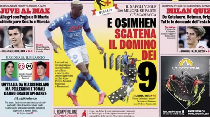 IL NAPOLI SUI MEDIA – Le prime pagine dei giornali di oggi 16 giugno 2022 - immagine 1