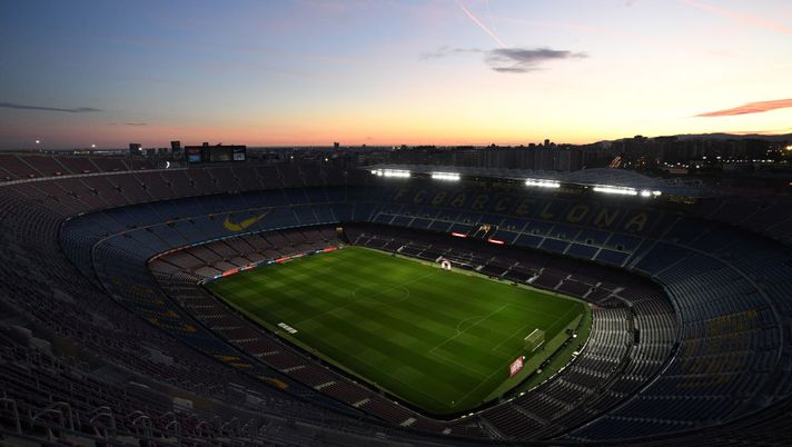 BARCELONA, SPAIN - FEBRUARY 02: A general view of Camp Nou ahead of the Liga match between FC Barcelona and Levante UD at Camp Nou on February 02, 2020 in Barcelona, Spain. (Photo by David Ramos/Getty Images) 