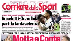 PRIMA PAGINA CORRIERE DELLO SPORT OGGI