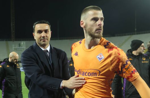 GERMOGLI PH: 16 MARZO 2025 FIRENZE STADIO ARTEMIO FRANCHI CAMPIONATO SERIE A FIORENTINA VS JUVENTUS NELLA FOTO PALLADINO E DI GEA Palladino De Gea