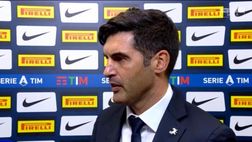 Roma, Fonseca: “A tratti totale controllo della partita, non facile con l’Inter. Florenzi…”