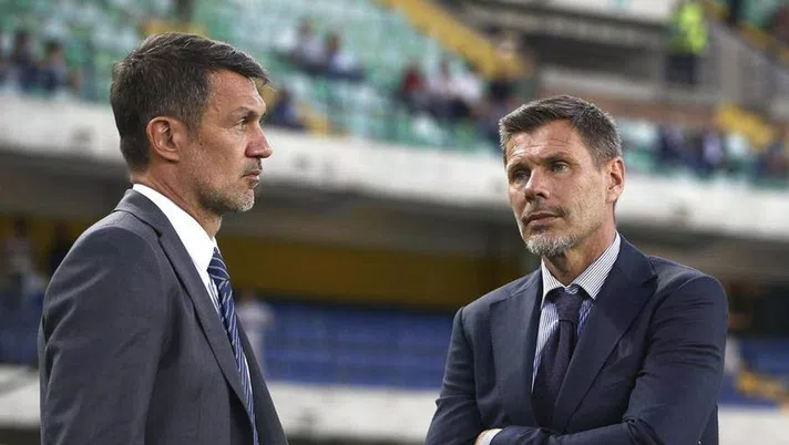 Paolo Maldini e Zvonimir Boban (credits Getty Images)