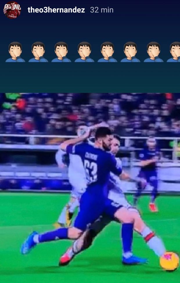 Lo sgomento social di Theo Hernandez 