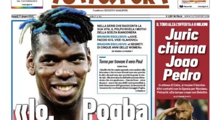 Prima Pagina Tuttosport, Brunori: “Juve, faccio io il vice-Vlahovic” - immagine 1