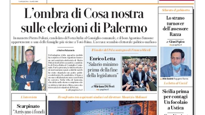 Prima Pagina, La Repubblica-Palermo: “Barbera sold out in due ore, in crash il sito”  Prima Pagina