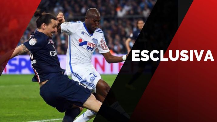 Rod Fanni e Zlatan Ibrahimovic in un PSG-Olympique Marsiglia di qualche stagione fa | AC Milan News  