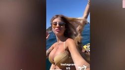 VIDEO / Nasti che rischio, quasi cade dalla moto d’acqua insieme all’amica
