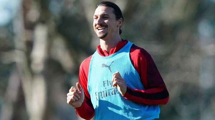 Zlatan Ibrahimovic a Milanello (credits AC Milan) Zlatan Ibrahimovic a Milanello (credits AC Milan)