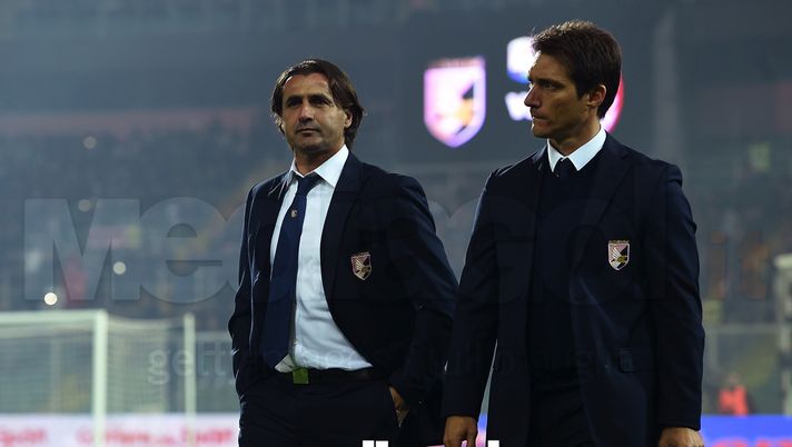 Tedesco e Schelotto durante Palermo-Milan Tedesco e Schelotto durante Palermo-Milan