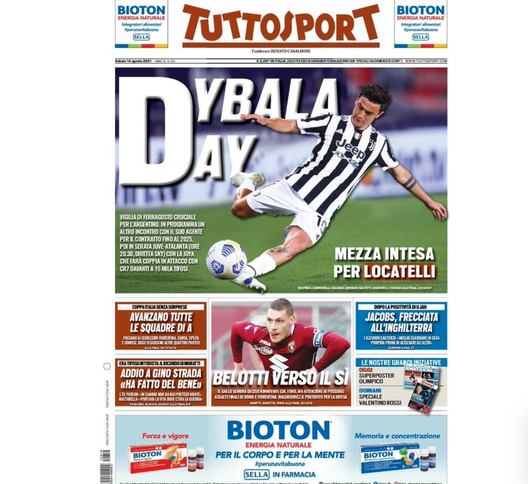 Le prime pagine dei giornali sportivi Le prime pagine dei giornali sportivi