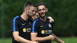 APPIANO2018 / Skriniar posa con Gagliardini e scrive: “Amico mio. Forza Inter”