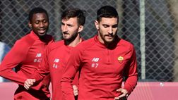 Trigoria, per Pellegrini parte della seduta in gruppo a due giorni da Roma-Genoa