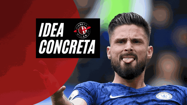 Olivier Giroud, attaccante del Chelsea, è un'idea di mercato concreta per il Milan (Getty Images) 