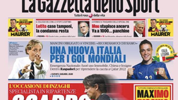Prima Pagina, Gazzetta dello Sport: “Nuova Italia per i gol mondiali. Mou stupisce”