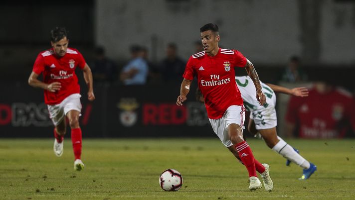 SETUBAL, PORTUGAL - JULY 13:  SL Benfica midfielder Chiquinho from Portugal during the match between SL Benfica and Vitoria Setubal FC for the Internacional Tournament of Sadoat Estudio do Bonfim on July 13, 2018 in Setubal, Portugal. (Photo by Carlos Rodrigues/Getty Images) 