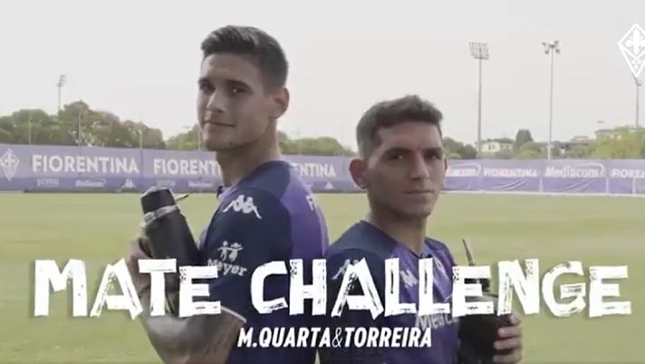 VIDEO – Quarta-Torreira, sfida a colpi di mate. Poi esaltano il gruppo viola 