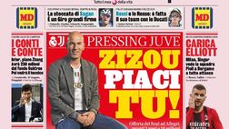 Prima Pagina, La Gazzetta dello Sport: “Zizou, piaci tu! Pressing Juve. I conti e Conte. Carica Elliott”