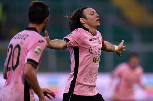  Barreto in gol durante Palermo-Cagliari 5-0 