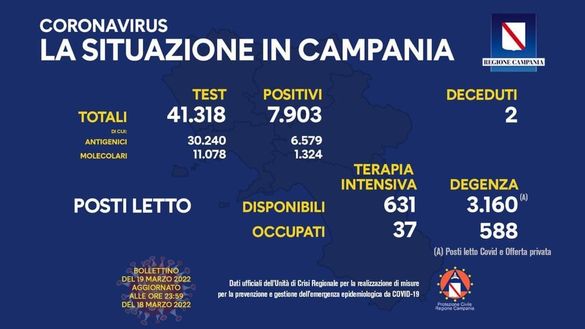 Coronavirus, il bollettino della Regione Campania di oggi 19 marzo- immagine 2
