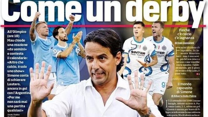 Prima Pagina, Corriere dello Sport: “Come un derby, Lazio-Inter è specialissima” - immagine 1