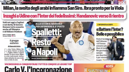 Prima Pagina, Corriere dello Sport: “Spalletti, resto a Napoli. Milan, svolta arabi”