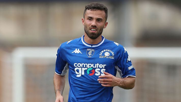 EMPOLI, ITALY - SEPTEMBER 26: Federico Di Francesco of Empoli FC in action during the Serie A match between Empoli FC and Bologna FC at Stadio Carlo Castellani on September 26, 2021 in Empoli, Italy. (Photo by Gabriele Maltinti/Getty Images) Dalla difesa a Bajrami e Di Francesco, tanti dubbi di formazione nell’Empoli - immagine 1
