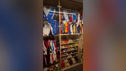 Maglie, scarpe, palloni: la stanza dei cimeli di Materazzi | VIDEO