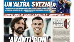 Prima Pagina, Tuttosport: “Avanti con Pirlo e CR7. Italia, mai più un’altra Svezia!”