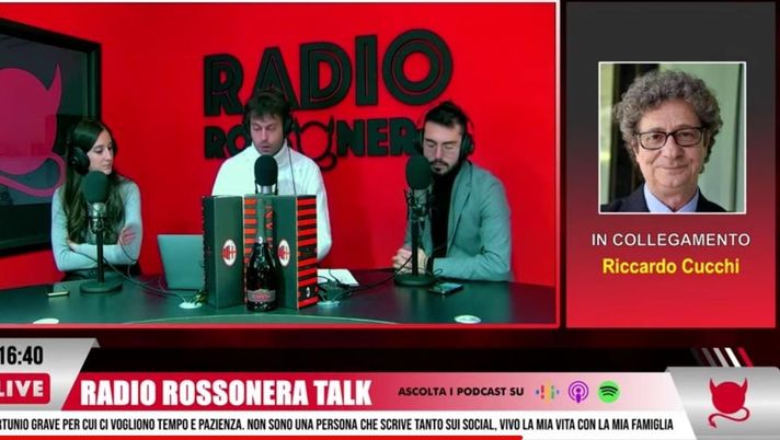Riccardo Cucchi Radio Rossonera (screen) Riccardo Cucchi Radio Rossonera