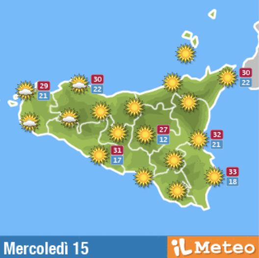 Meteo, Palermo: cielo sereno, le previsioni di mercoledì 15 settembre Meteo, Palermo: cielo sereno, le previsioni di mercoledì 15 settembre