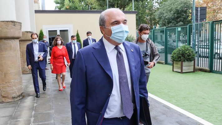 GERMOGLI PH: 24 SETTEMBRE 2020  FIRENZE STADIO  ARTEMIO FRANCHI CONFERENZA STAMPA DEL PRESIDENTE DELLA FIORENTINA ROCCO COMMISSO 