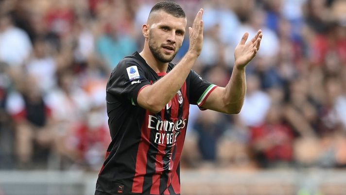 Ante Rebic (attaccante AC Milan), qui durante Milan-Udinese (Serie A 2022-2023) | News (Getty Images) Ante Rebic AC Milan Milan-Udinese Serie A 2022-2023