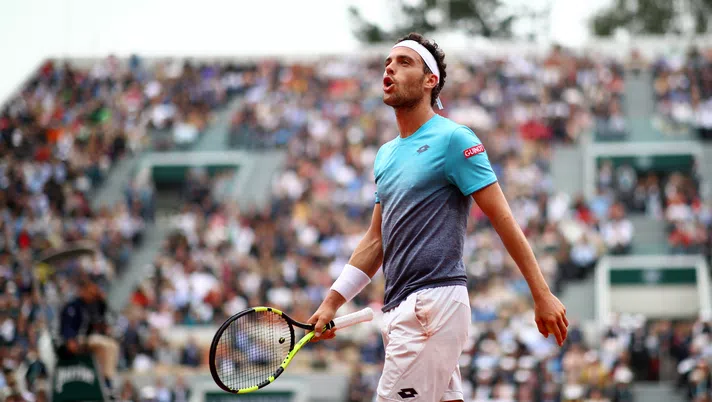 Marco Cecchinato, grande tifoso del Milan, Getty Images