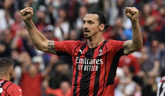 Zlatan Ibrahimovic AC Milan Milan-Fiorentina 1-0 Serie A 2021-2022