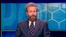 Durante il telegiornale sportivo in onda sui canali Mediaset, il collega ed esperto di calcio