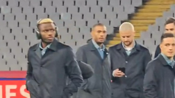 Il Napoli è allo stadio Olimpico Montjuic, la consueta ricognizione della vigilia