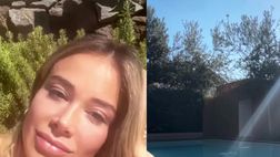 VIDEO / Natale al caldo per Diletta Leotta: prende il sole in costume a bordo piscina