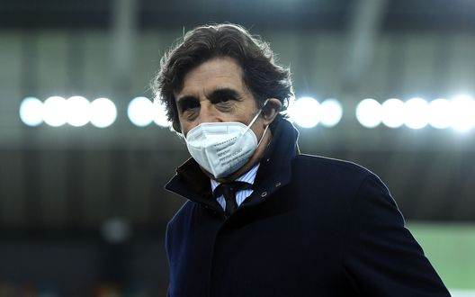 UDINE, ITALY - APRIL 10: Torino FC President Urbano Cairo looks on during the Serie A match between Udinese Calcio and Torino FC at Dacia Arena on April 10, 2021 in Udine, Italy. (Photo by Alessandro Sabattini/Getty Images) UDINE, ITALY - APRIL 10: Torino FC President Urbano Cairo looks on during the Serie A match between Udinese Calcio and Torino FC at Dacia Arena on April 10, 2021 in Udine, Italy. (Photo by Alessandro Sabattini/Getty Images)
