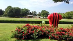 MILANELLO: ALLENAMENTO IN CORSO, BALOTELLI PARTE CON IL GRUPPO