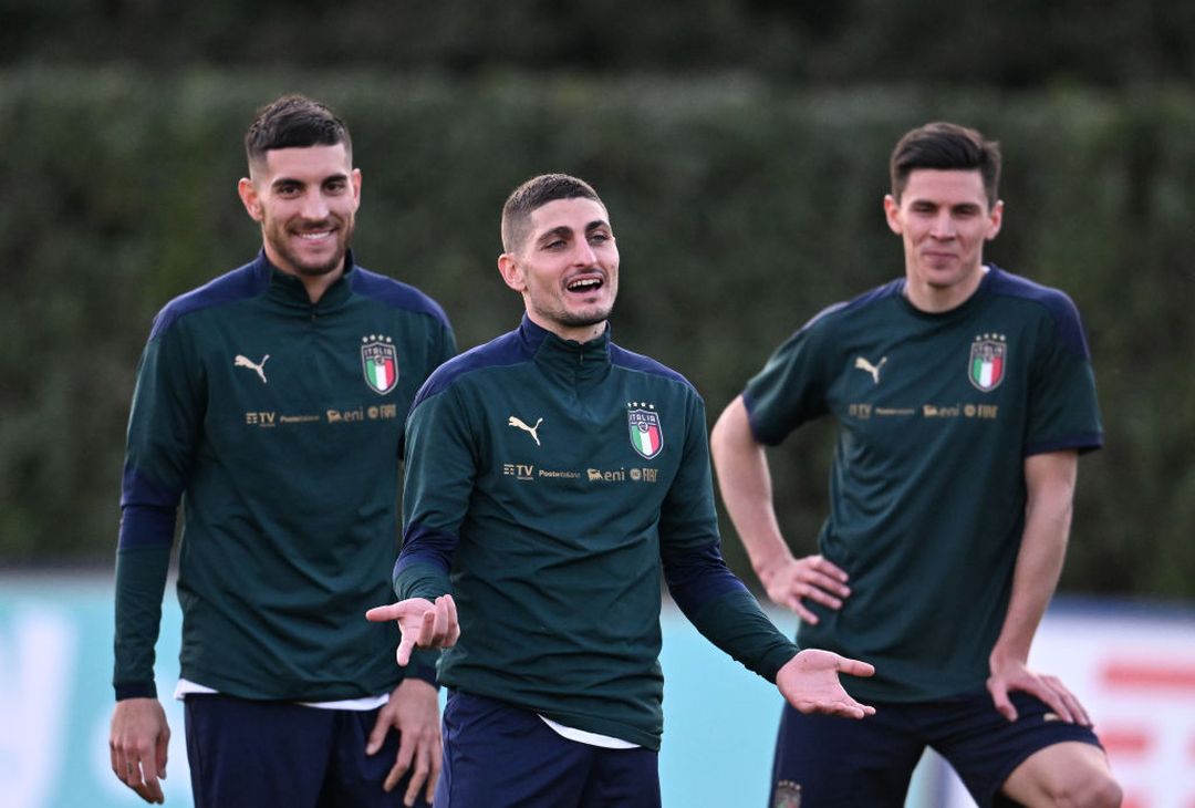 italia allenamento coverciano pellegrini verratti pessina