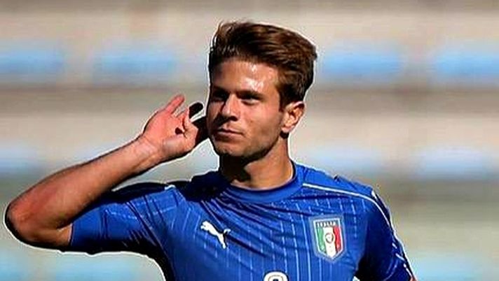 Gabriele Gori con la maglia della Nazionale italiana giovanile 