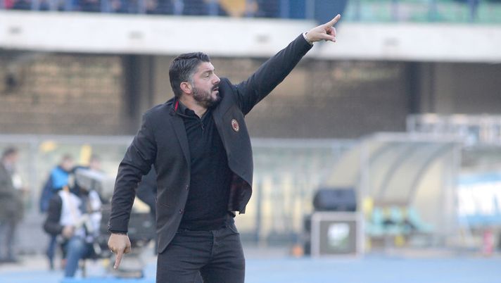 Gennaro Gattuso, allenatore del Milan (GETTY Images) Gennaro Gattuso, allenatore del Milan