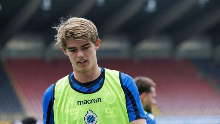 Club's Charles De Ketelaere pictured during an open training session of Club Brugge KV, Wednesday 13 April 2022 in Brugge, ahead of the play-off phase of the 2021-2022 'Jupiler Pro League' first division of the Belgian championship. BELGA PHOTO KURT DESPLENTER (Photo by KURT DESPLENTER / BELGA MAG / Belga via AFP) (Photo by KURT DESPLENTER/BELGA MAG/AFP via Getty Images) De Ketelaere: “Ho parlato con Pioli prima della firma, lui mi vede in questo ruolo” - immagine 1
