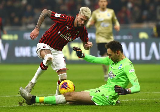 Samu Castillejo durante Milan-Spal di Coppa Italia (credits: GETTY Images) Samu Castillejo durante Milan-Spal di Coppa Italia (credits: GETTY Images)